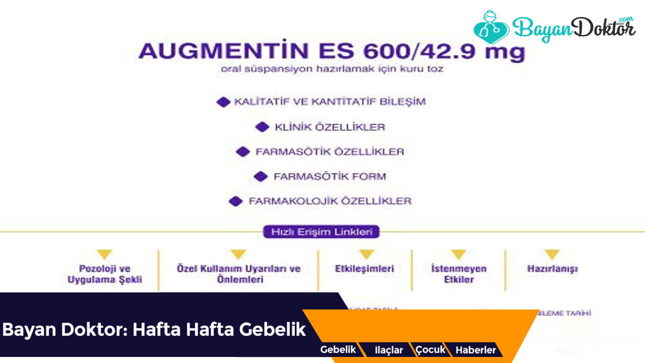 Augmentin Es 600/42,9 mg 100 ml Süspansiyon Nedir? Ne İşe Yarar?